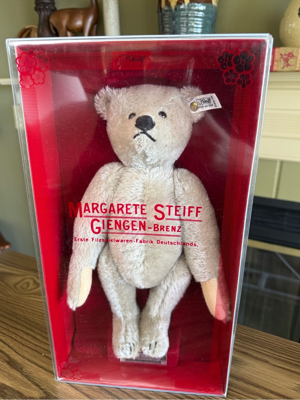 Steiff 1902 Replica Teddy Bear Gray with Original Box 0150/32